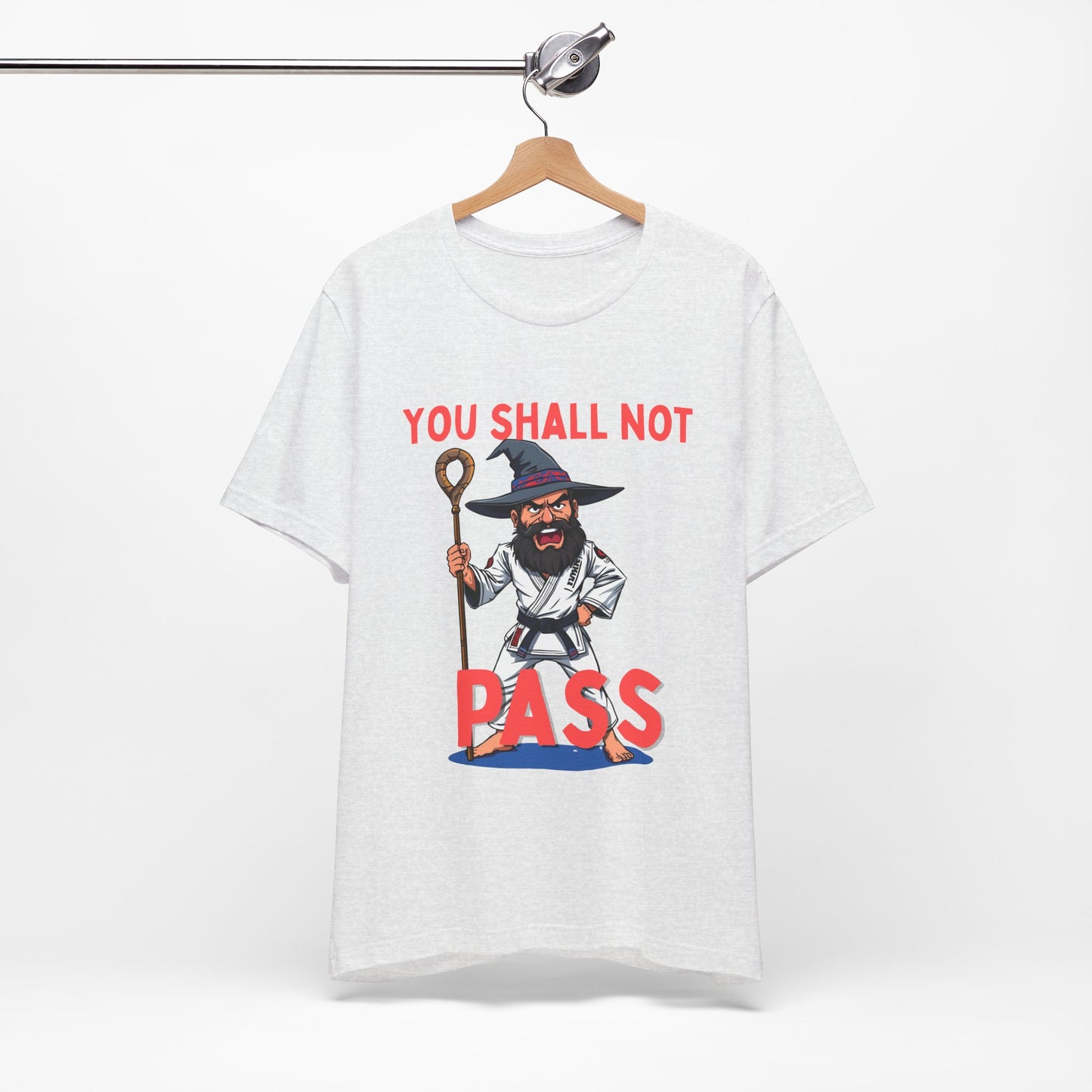 Humorous Wizard Tee - 'You Shall Not Pass' Short Sleeve Shirt