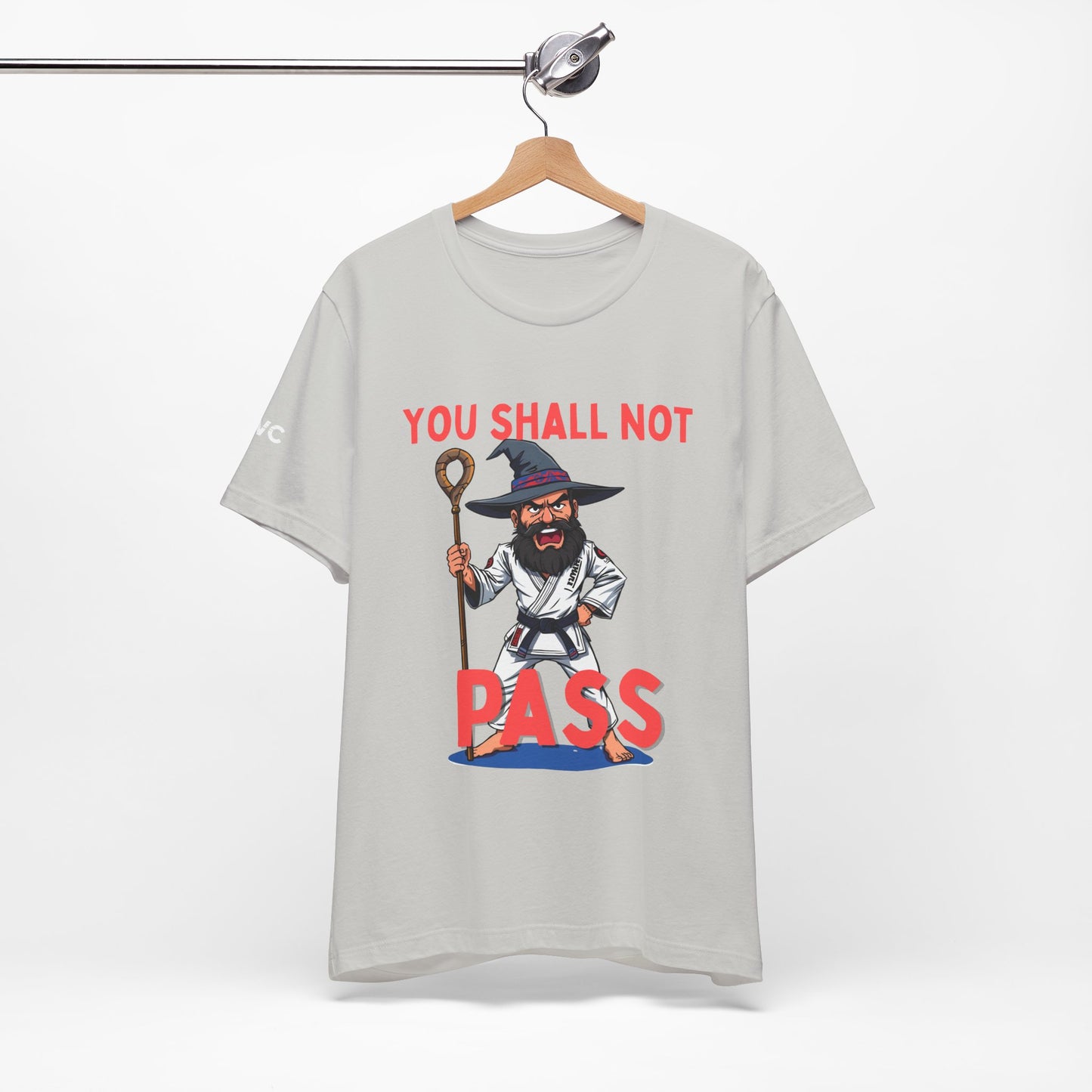 Humorous Wizard Tee - 'You Shall Not Pass' Short Sleeve Shirt