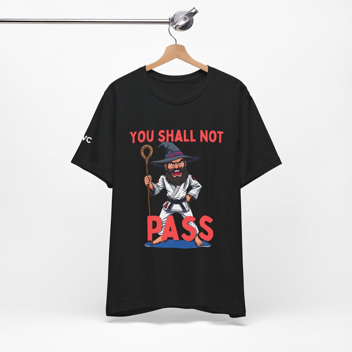 Humorous Wizard Tee - 'You Shall Not Pass' Short Sleeve Shirt