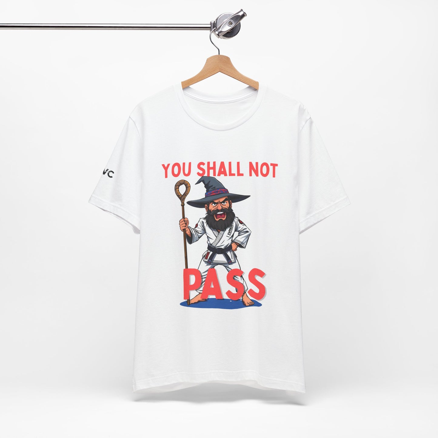 Humorous Wizard Tee - 'You Shall Not Pass' Short Sleeve Shirt